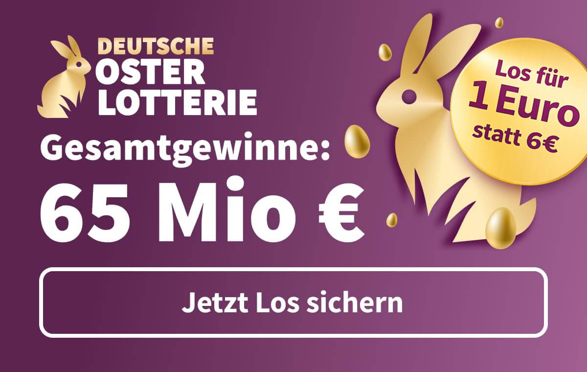 OsterLotterie-Los für nur 1 €